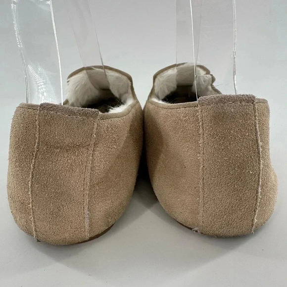 Talbots womens slippers size 7 tan suede festive wreath holiday Christmas - Picture 4 of 11